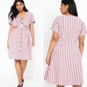 Like New. Eloquii Striped Dress